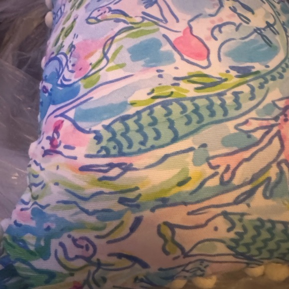 Lilly Pulitzer Vibrant Pom Pom Pillow - Picture 8 of 9